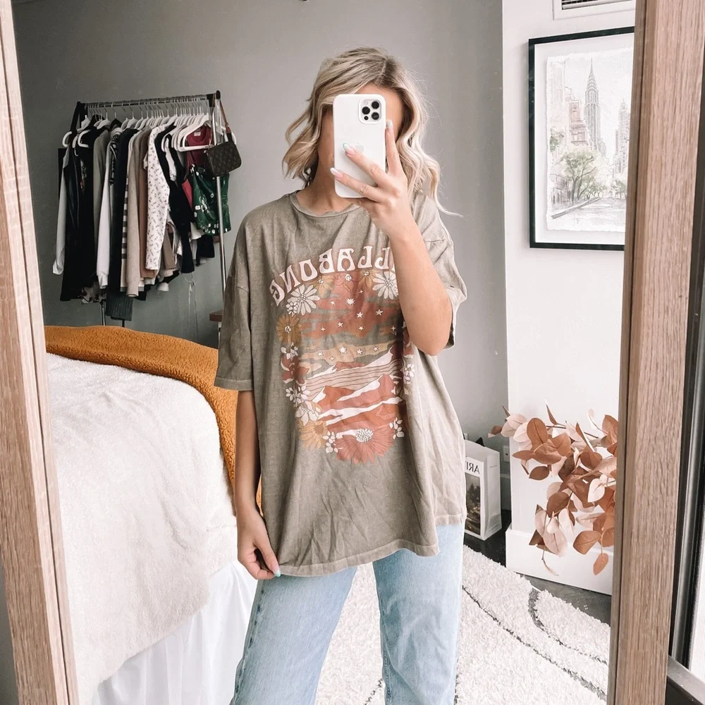 BILLABONG Green Graphic Tee!!_4